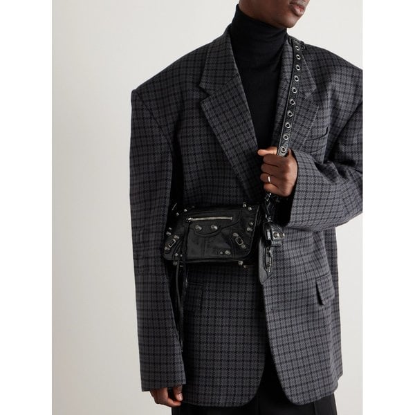 르 카골 XS 아레나 텍스처 가죽 메신저 백 1647597339738932