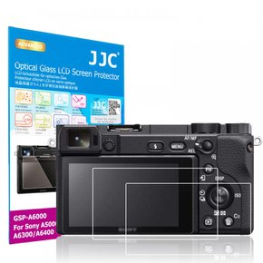 Sony A6100 A6300 A6400 A6600 A6000 A5000 9H 95% [2장 세트]JJC 액정 보호 필름 카메라 대응