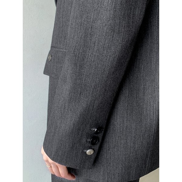 사선 절개 싱글 자켓 VB59JKM191Z