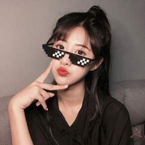 픽셀안경 생일파티안경 특이한안경 생일안경 도트선글라스