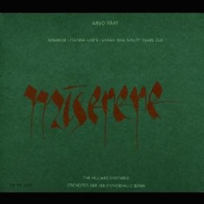 [CD] 아르보 패르트 - 미제레레/Arvo Part - Miserere