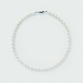 Oval Pearl Necklace (EL049)