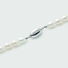 Oval Pearl Necklace (EL049)