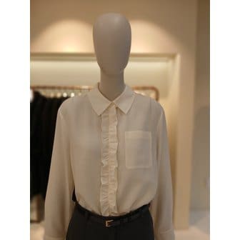 CC콜렉트 [여주점] 씨씨콜렉트 프릴포인트카라넥블라우스 E261msc104