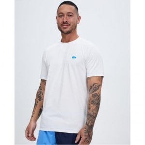 이스퀘어 3896769 Lacoste Core Graphics Heavy Jersey T-Shirt - White