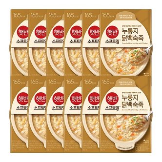 CJ제일제당 햇반죽 누룽지닭백숙죽 280g x 12개