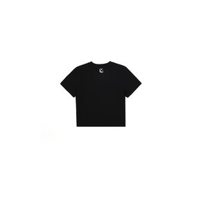 Logo Cropped T-Shirt (Black)