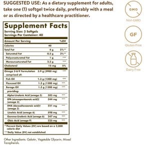 오메가3 1300mg 3-6-9 피쉬 오일 보라지 120소프트젤