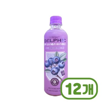  델픽 블루베리아르테미스 제로아이스티 페트음료 500ml x 12개