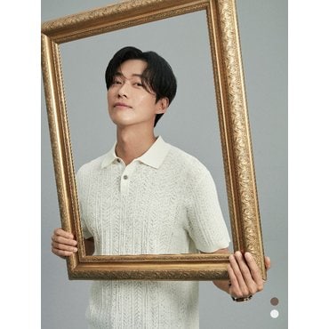 웰메이드스토리 [웰메이드]인디안 케이블 솔리드 폴로 카라 니트 2종 택1 MIUBS4M2391