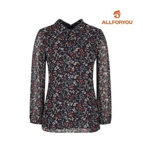 [정상가 178,000원]네크포인트 플라워 쉬폰 블라우스 ALBLL3151-NAVY [L여름 여성]