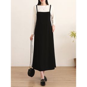 르로 A라인 플레어 포켓 뷔스티에 원피스 BDOG662_P386419295