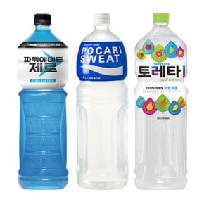 [한번에먹자] 파워에이드 제로 1.5L 2페트 + 포카리스웨트 1.5L 2페트 +