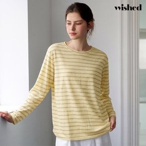 썸머 라운드넥 스트라이프 긴팔티셔츠 (WIDBTS028)