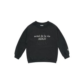 KIDS BASIC LOGO SWEATSHIRT BLACK 키즈맨투맨 베이직로고 블랙