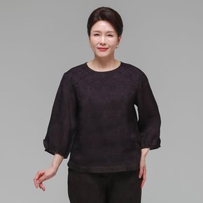더하랑 솔길드리 여름 인견 블라우스 보라