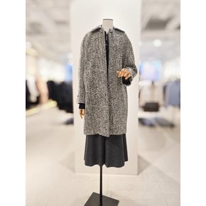 [파주점] [더아이잗컬렉션]울 스팽글 레더 칼라 롱 자켓 CPBA0JK551