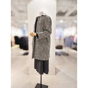 [파주점] [더아이잗컬렉션]울 스팽글 레더 칼라 롱 자켓 CPBA0JK551