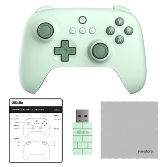  8BitDo Ultimate C 2.4G Windows PCAndroid (Green) [정규품일본어 설명서 부속] 무선 컨트롤러