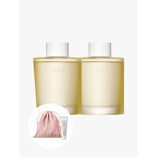 [단독구성]바디 오일 듀오 (100ml x 2EA) + 핑크 파우치+ 핸드크림 모로칸 가드너 10ml