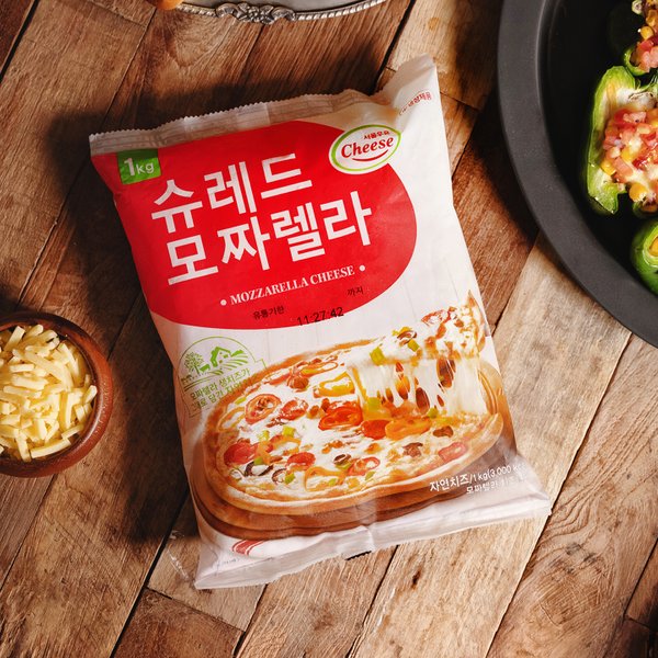 [서울우유] 슈레드 모짜렐라 치즈 1kg