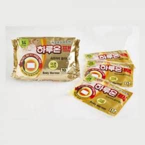 따뜻한 붙이는 핫팩 10개입 등산 낚시 야외용팩 캠핑