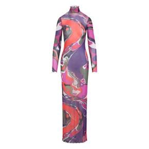 푸치 Orchidee print tulle dress 10520933695752 TP721185139