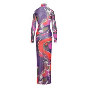 푸치 Orchidee print tulle dress 10520933695752 TP721185139