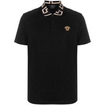 베르사체 Mens shirt Sweater Versace BLACK/GOLD 1A06199 A87402 1B000