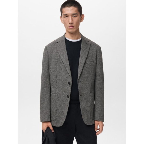 MAN 블레이저 ANETO Medium Gray 17046732