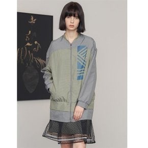 DRAWING PRINT PASTEL ZIP JUMPER[A]