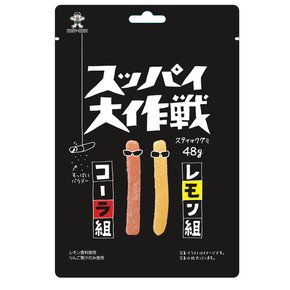 왕왕 달콤 새콤 스틱 구미 콜라 레몬향 48g