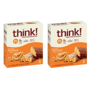 [해외직구] think 씽크 하이 프로틴바 크리미 피넛버 5입 2팩 High Protein Creamy Peanut Butter 5 Pack