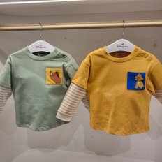 FW  디즈니심바힙한티셔츠(KHAKI,YELLOW)