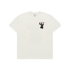 FUZZY FONT RABBIT SHORT SLEEVE T-SHIRT CREAM 퍼지폰트레빗 크림 SSAFFR-CRM