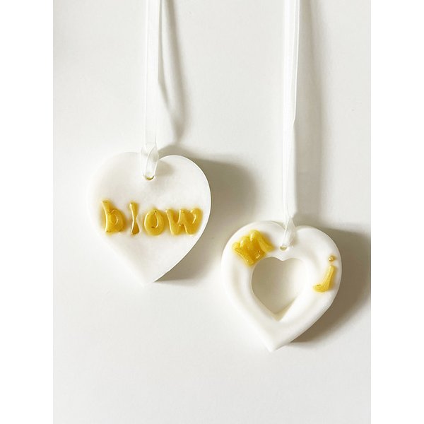 블로우 하트 소이 왁스타블렛 / 집들이선물 / 신혼부부선물 / 인테리어오브제