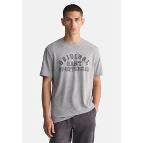 4732249 GANT ORIGINAL GRAPHIC - Print T-shirt grey melange