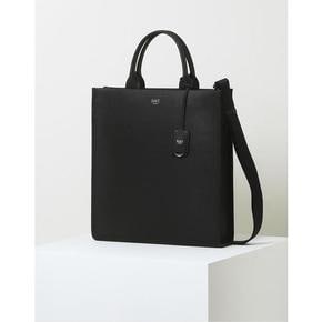 DBBA3FE21BK [NEW TOTE]미디움 블랙 솔리드 가죽 토트백