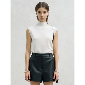 TIS SILK HALF TURTLE-NECK SLEEVELESS