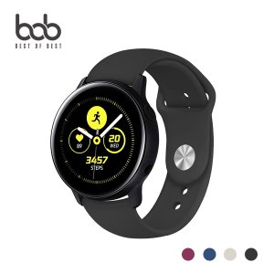 BOB 갤럭시워치 20mm호환 심플 스포츠 밴드 실리콘 스트랩 Galaxy Watch 워치6 클래식 워치5 프로 워