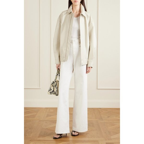 애스턴 가죽 블렌드 봄버 재킷 46376663163028866