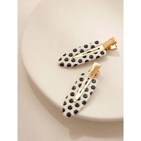 Dot Point Front Side Hair Clip H01018