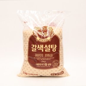 CJ 백설 갈색 설탕 3kg