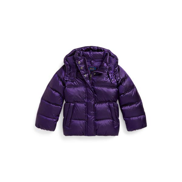 폴로 키즈 여아 2-6세 메탈릭 다운 후드 재킷(CWPOOTWR2820087500)