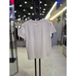 [시흥점] 26`여성용 코기 잔디자수 크롭반팔티(화이트)/JHZZ37506WH