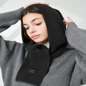 AK수원점 질스튜어트 블랙 단색 올캐시미어혼방 후드머플러 JAMU5F405BK