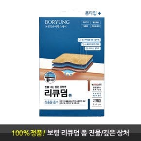 리큐덤 폼 깊은 상처에 소듐알지네이트 함유 2매입 2개 진물 흡수 폼