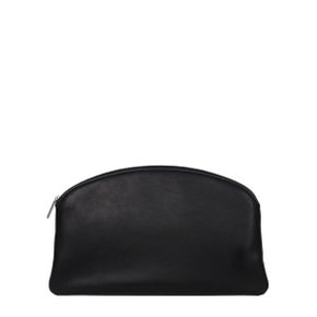 [부산점] 25FW 블랙 라운드 컴팩트 파우치 클러치 W1864L628 BAS