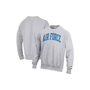 4120306 Champion Mens Heathered Gray Air Force Falcons Arch Reverse Weave Pullover Sweatsh