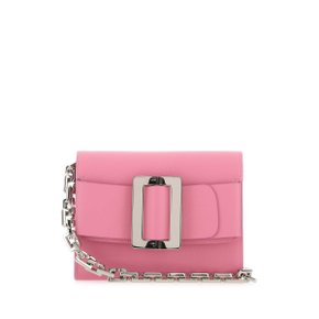 보위 BOYY HANDBAGS Handbag BUCKLETRAVELCASEEPSOM BUBGUM Pink